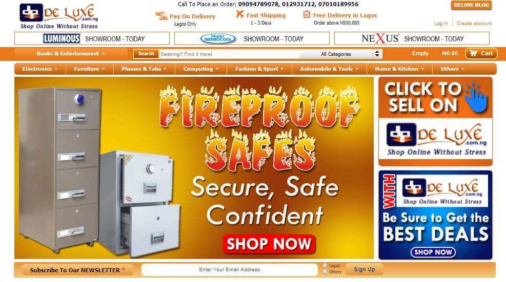 Deluxe Nigeria Homepage